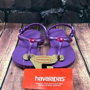 Havaianas girl sandals royal purple